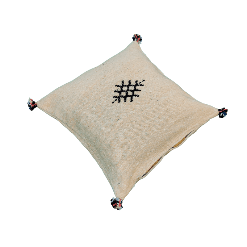 Coussin style Marocain champagne pantone en coton