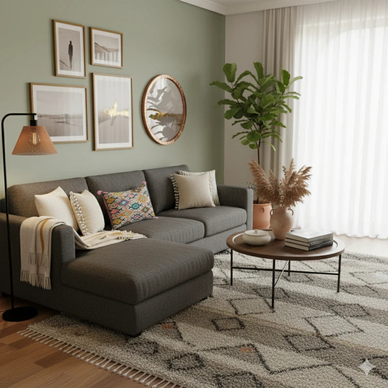 Coussin marocain Kilim blanc vintage