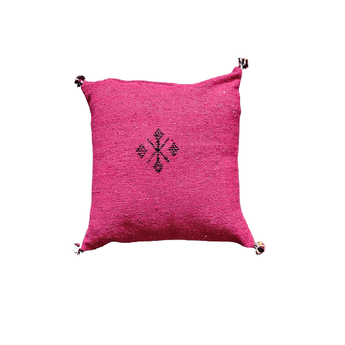 coussin déco rose