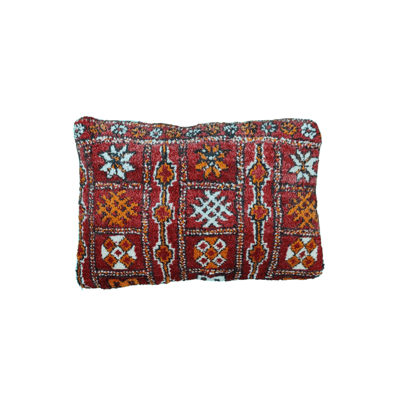 Coussin marocain Rouge Boujad décoration bohème