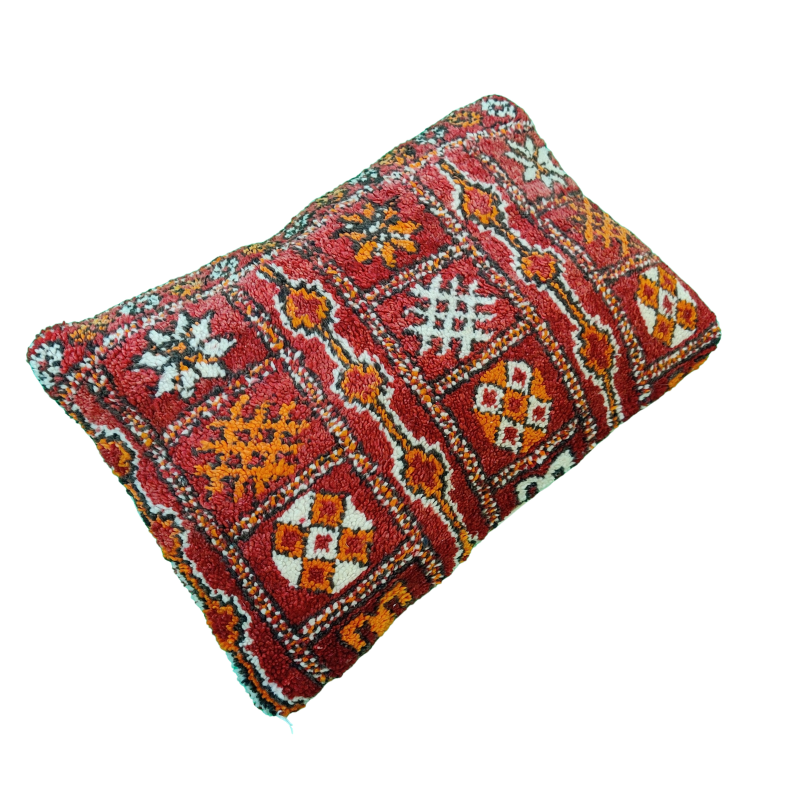 Magnifique Coussin marocain Rouge Boujad