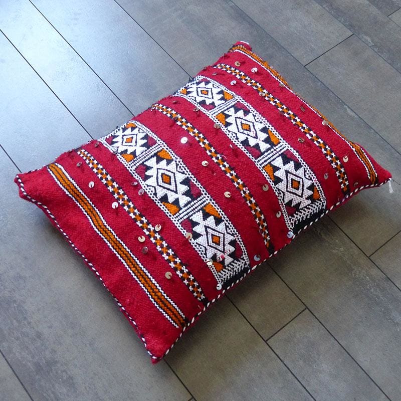 coussin berbere rouge