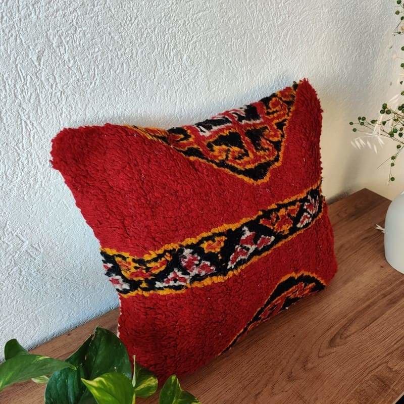 coussin berbere rouge