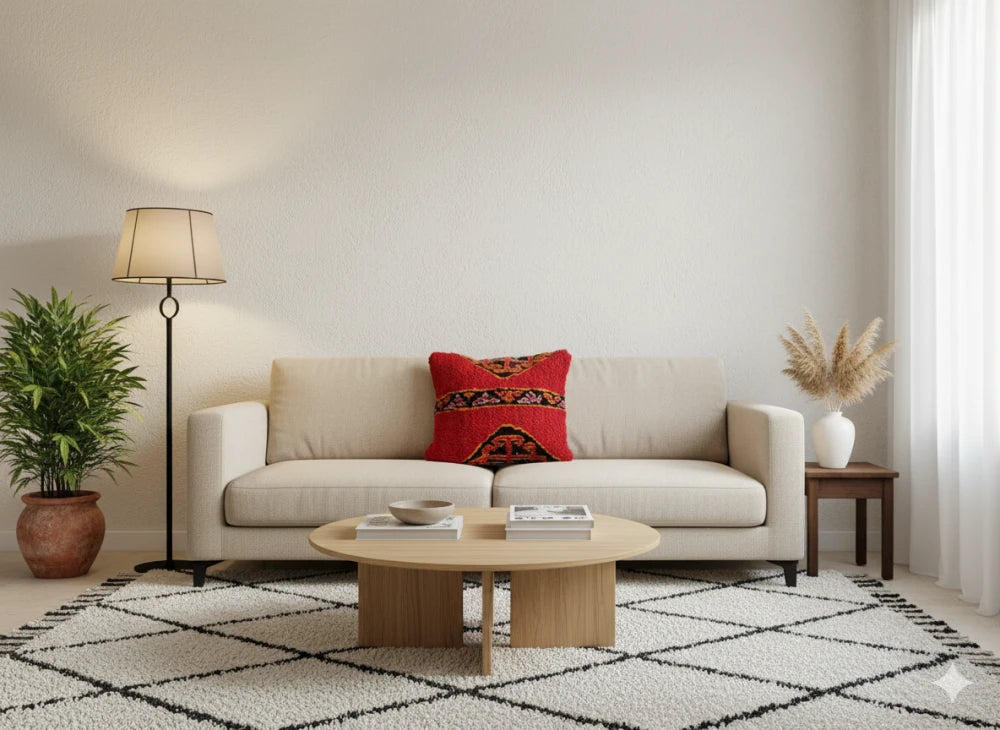 Coussin Marocain Rouge ROKO