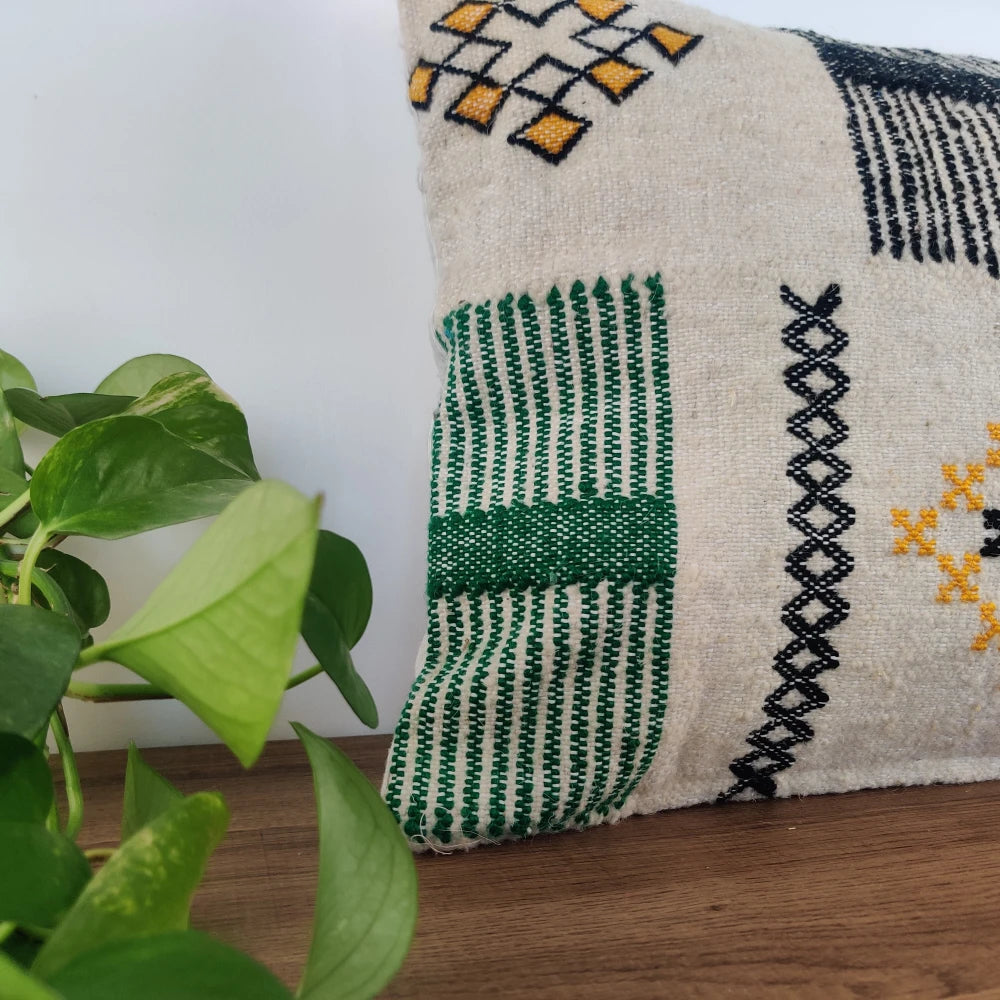 Coussin marocain tribal ethnique - MAZIR Décoration
