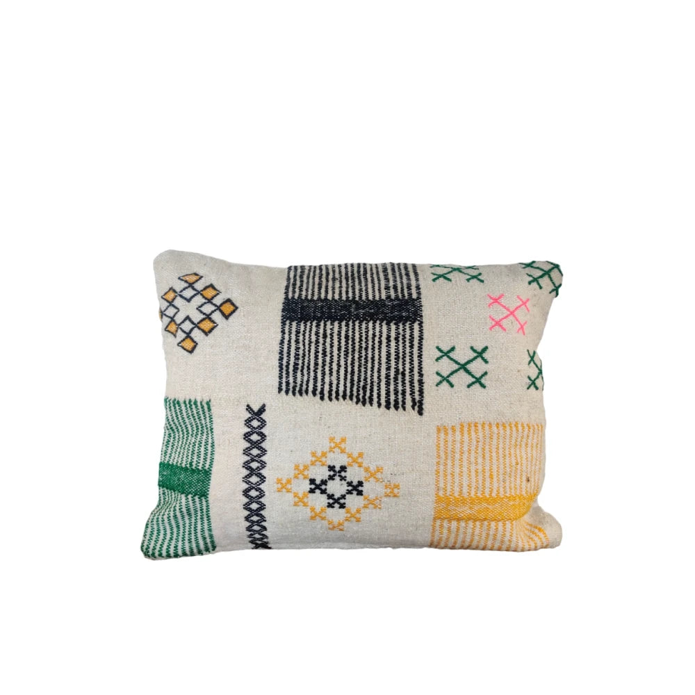 Coussin marocain tribal ethnique - MAZIR Décoration