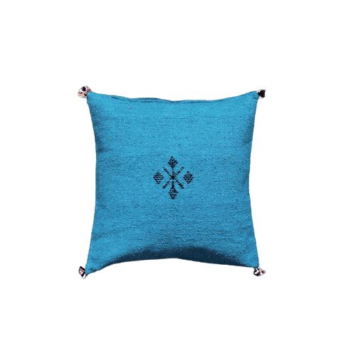 coussin berbere turquoise