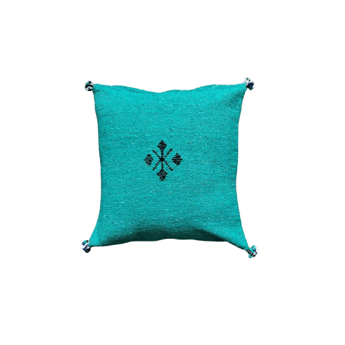 coussin boheme vert