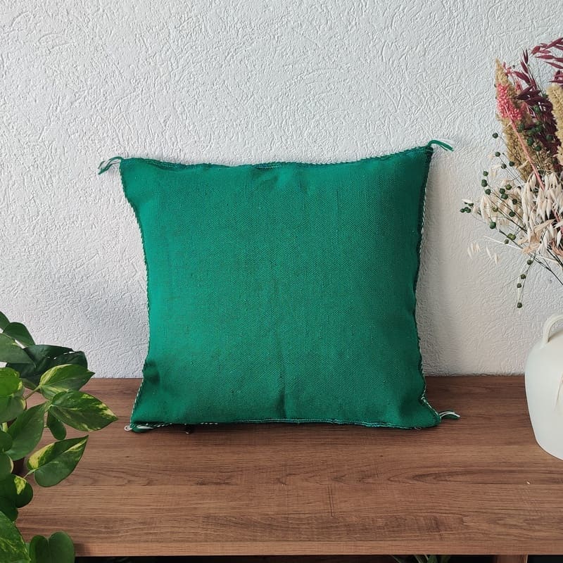 coussin vert kilim