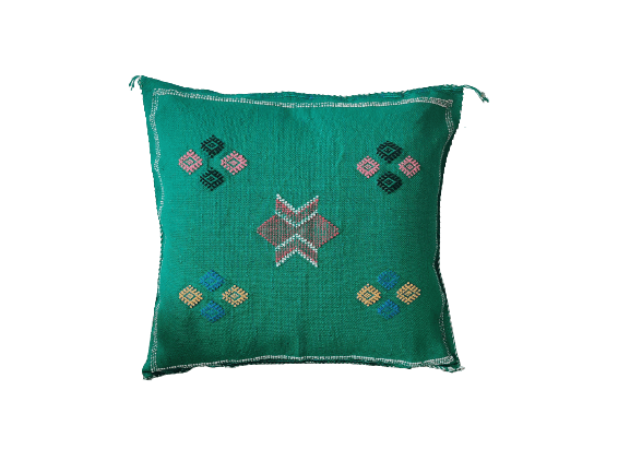 coussin berbere vert