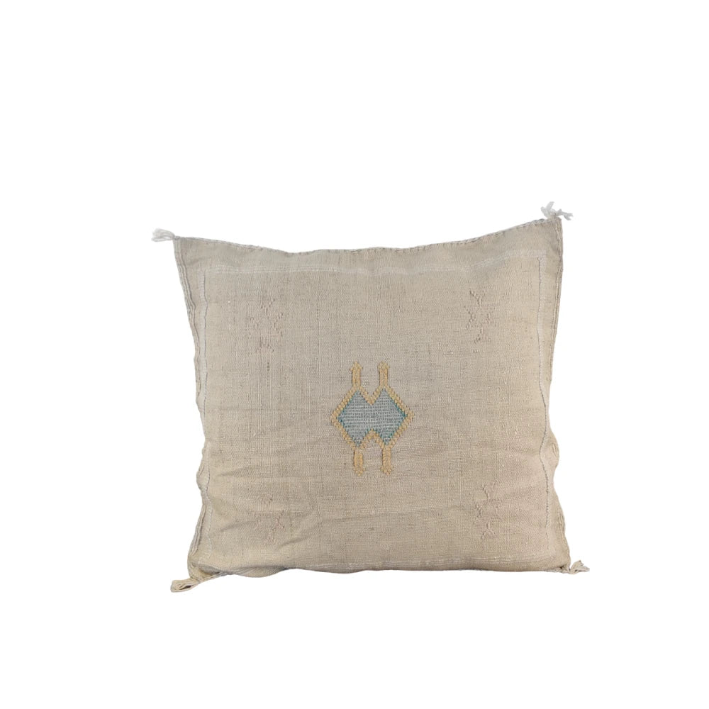 Coussin Sabra beige bohème - MAZIR Décoration