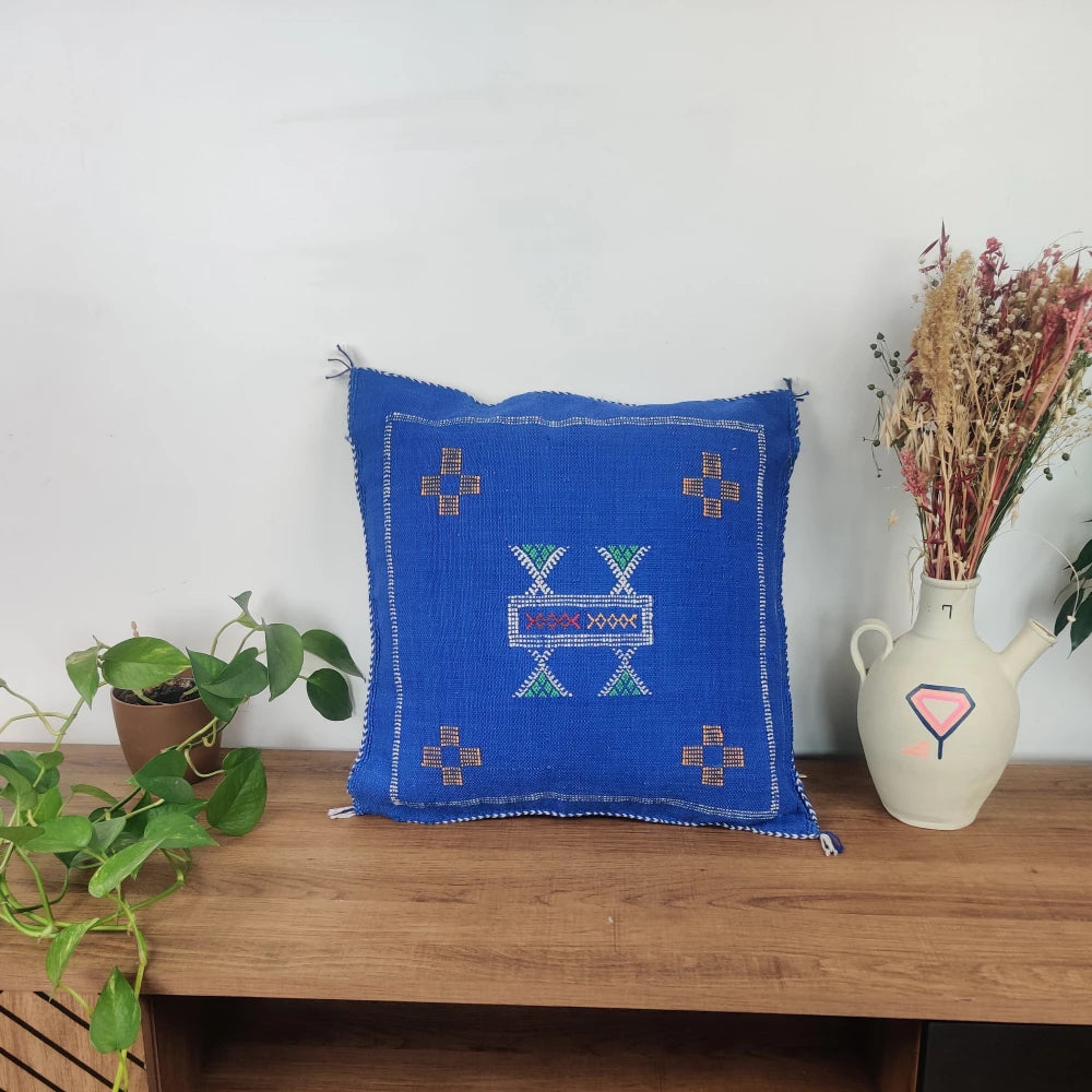 Coussin Sabra Bleu de Luxe
