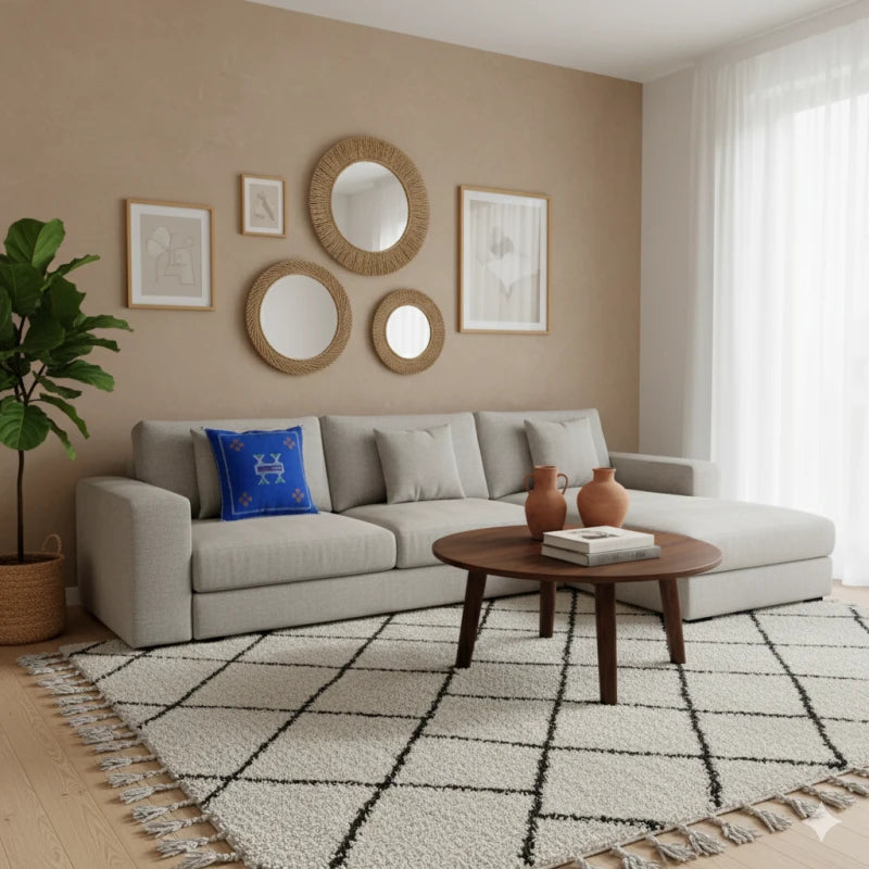 Coussin Sabra Bleu de Luxe