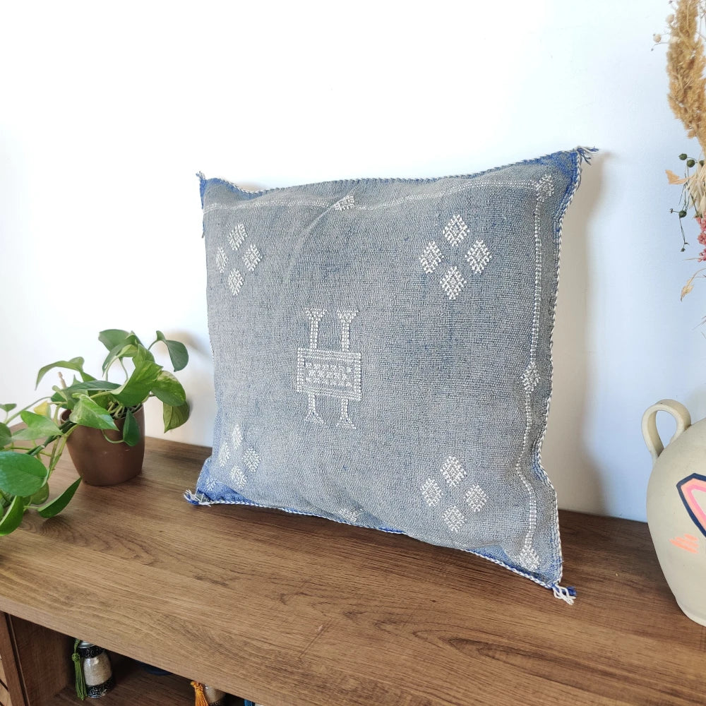Coussin Sabra Gris bleu délavé - MAZIR Décoration