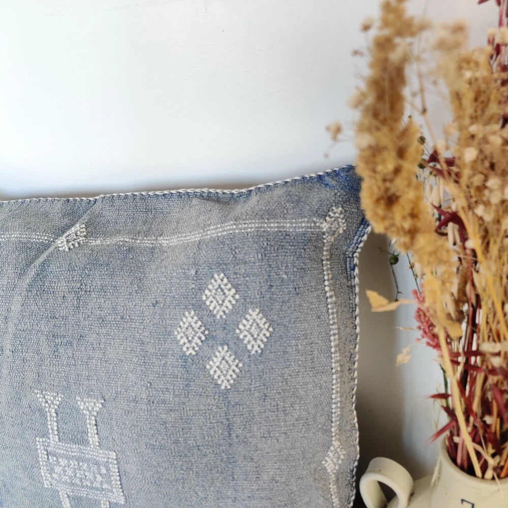 Coussin Sabra Gris bleu délavé - MAZIR Décoration