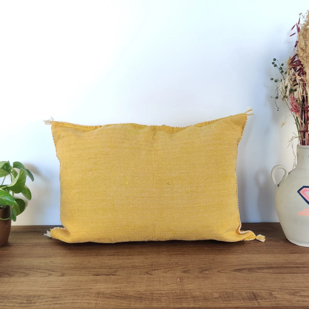 Coussin Sabra jaune rectangulaire - MAZIR Décoration