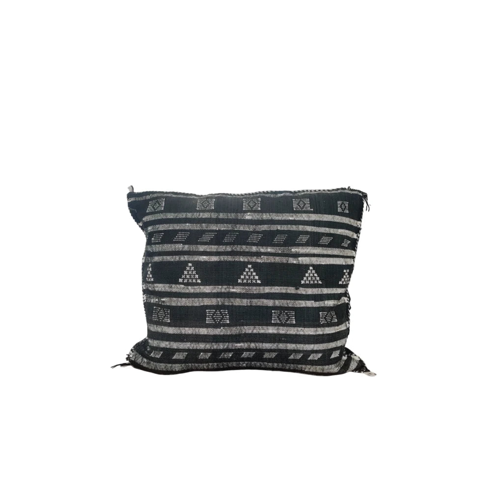 Coussin Sabra Noir ethnique