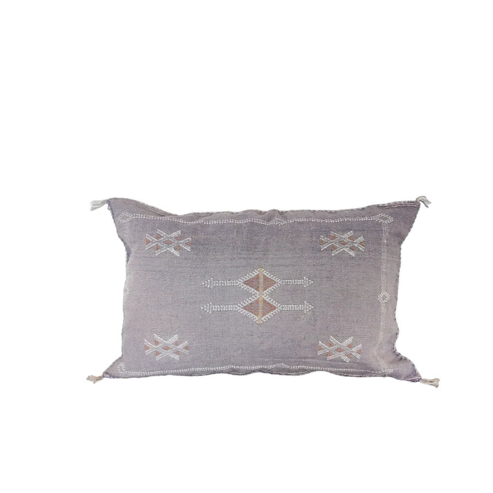 Coussin Sabra rectangulaire violet