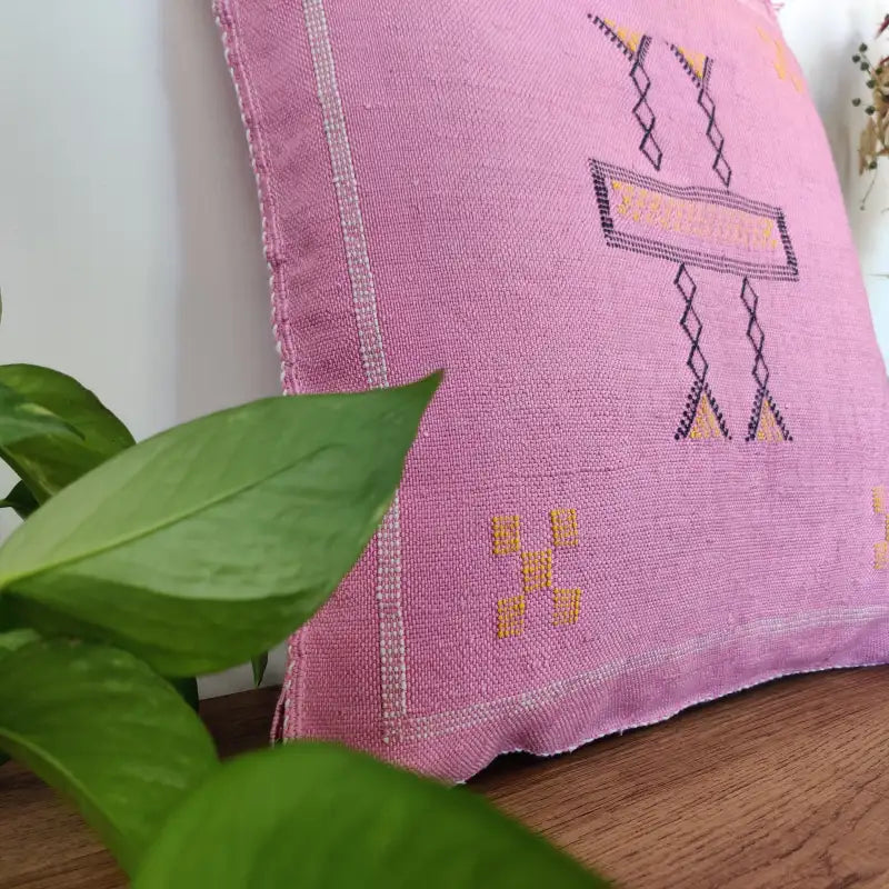 Vue approchée du Coussin Sabra Rose