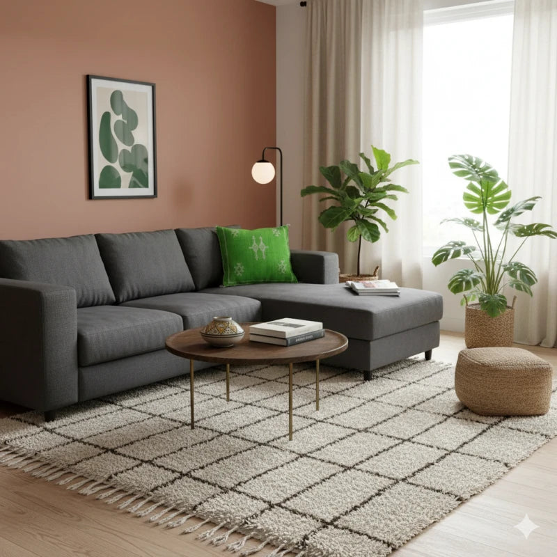 Coussin Sabra Vert bohème