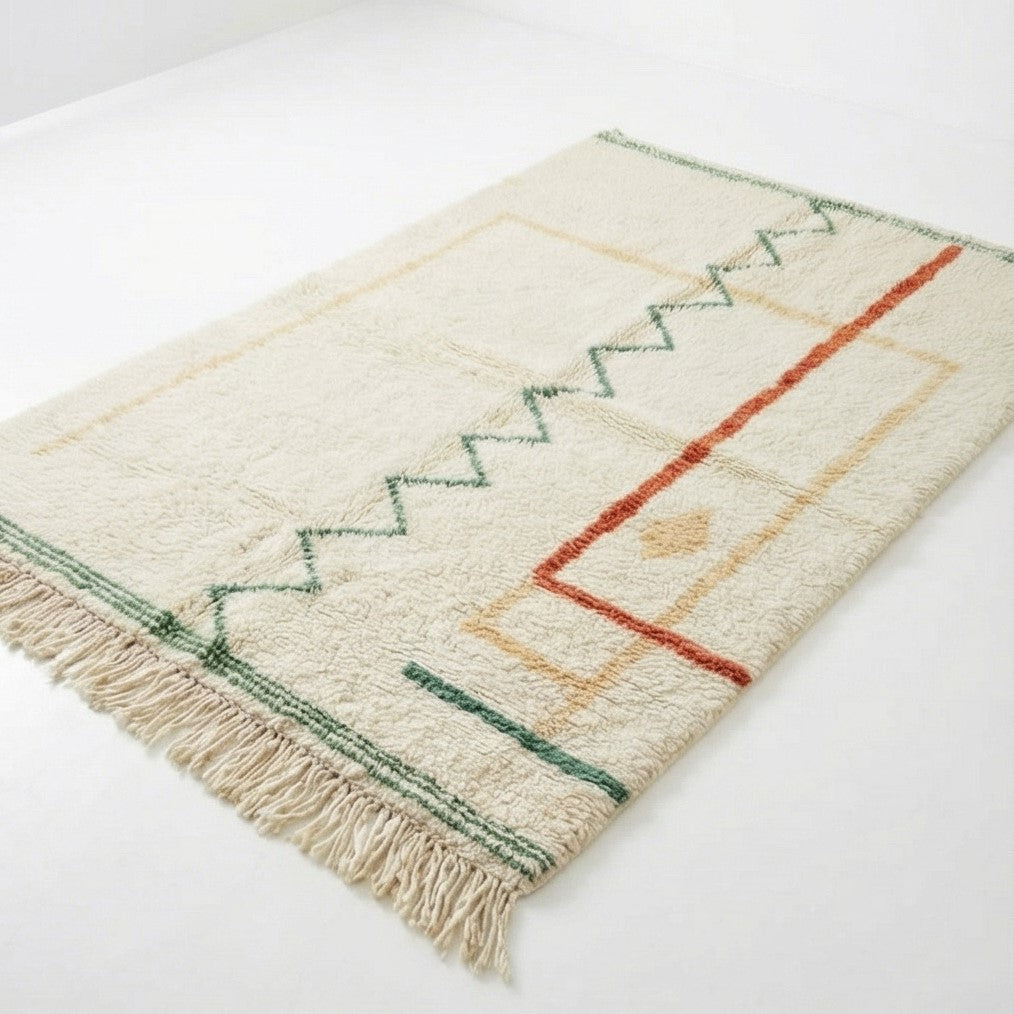 Tapis marocain en laine moderne