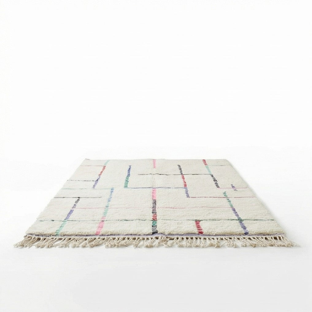 Grand tapis berbère graphique coloré 200x300 cm