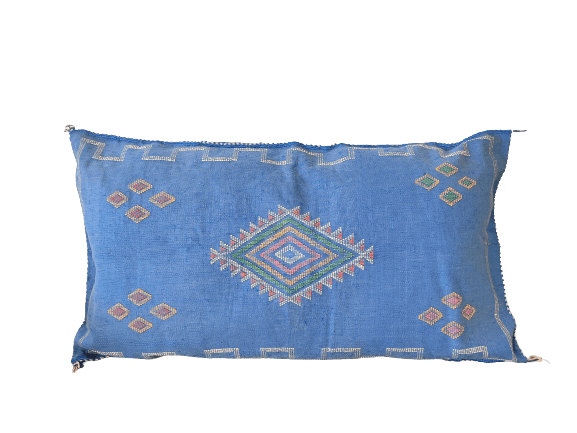 grand coussin sabra bleu