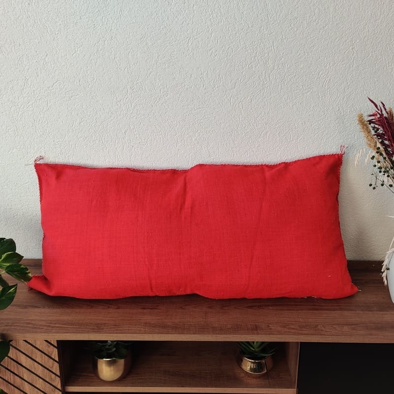 housse de coussin rouge