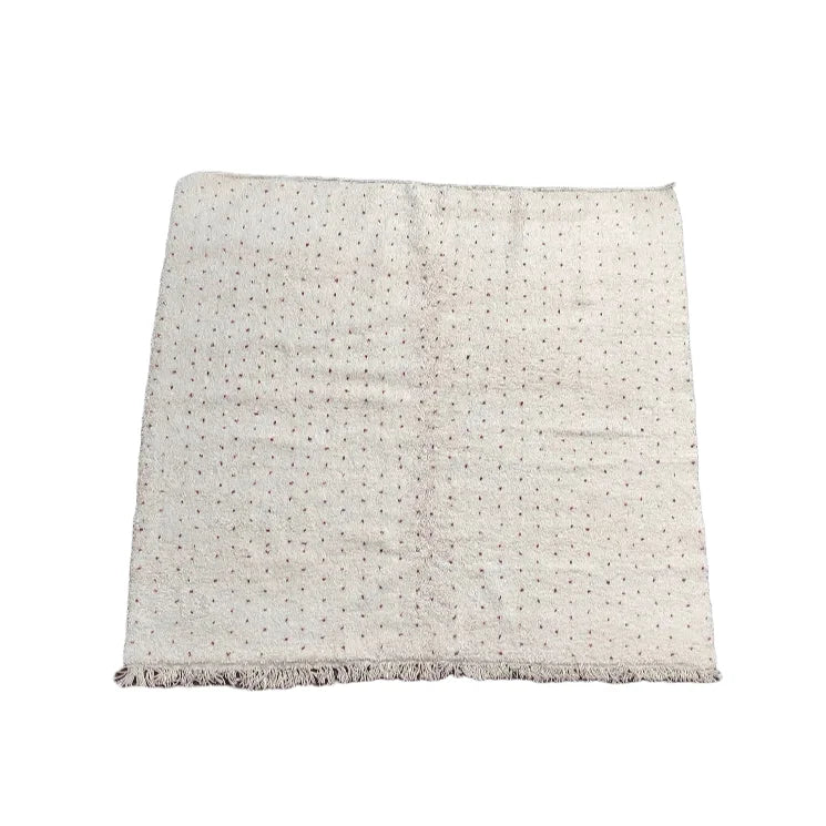 Grand Tapis Berbère à Pois Roses 