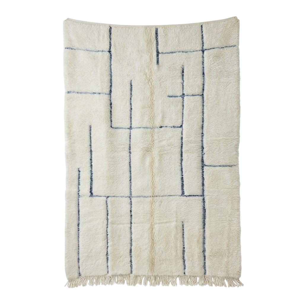 Grand tapis marocain graphique 200x300 cm