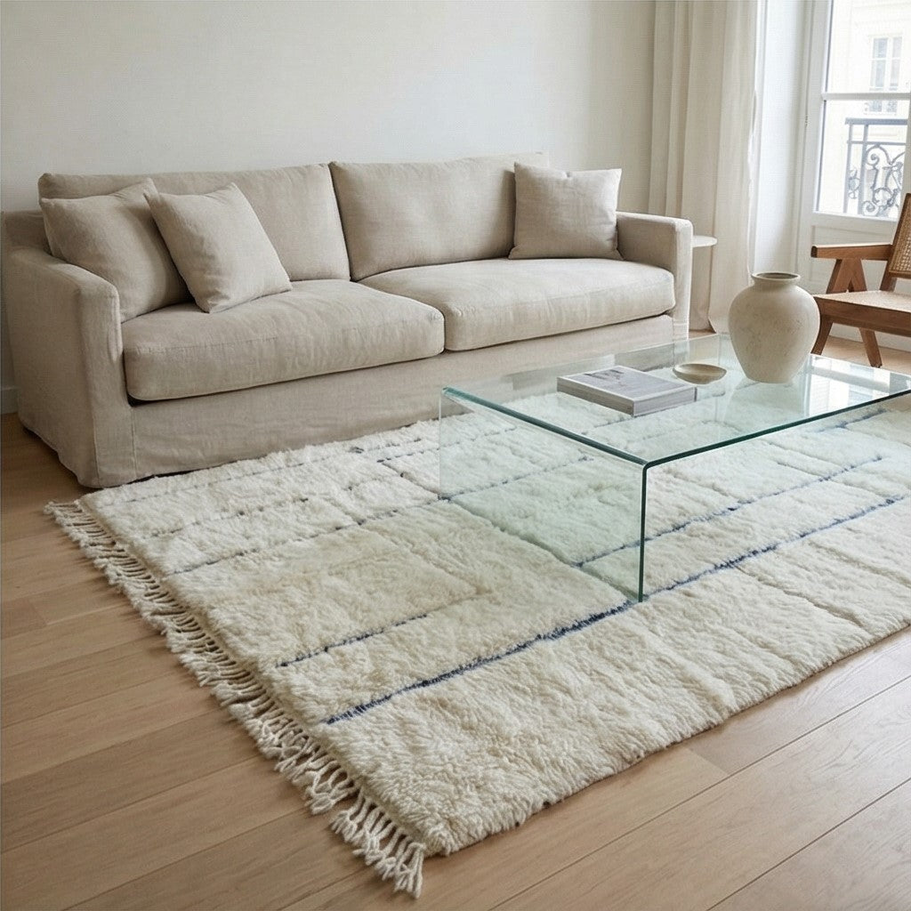 Grand tapis marocain graphique 200x300 cm