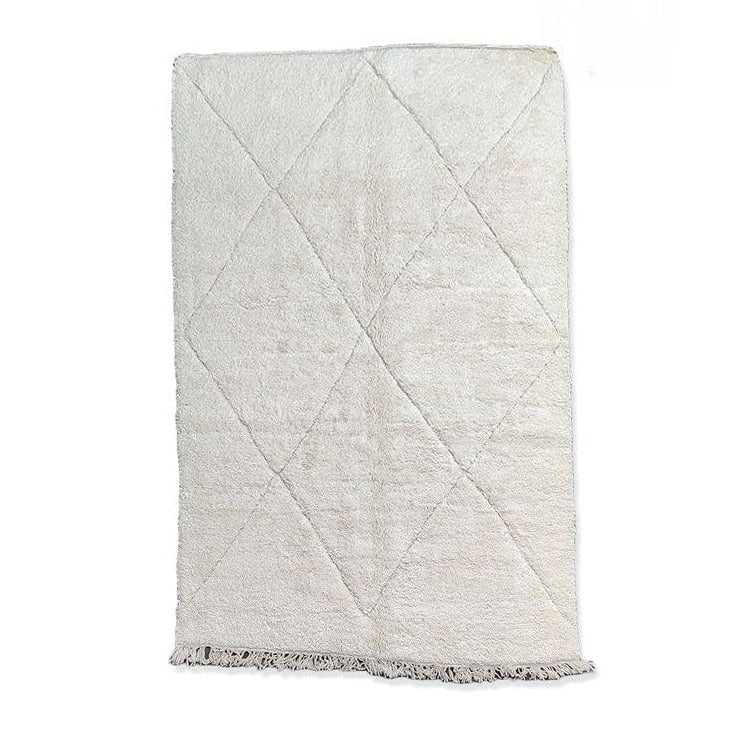 tapis artisanal blanc