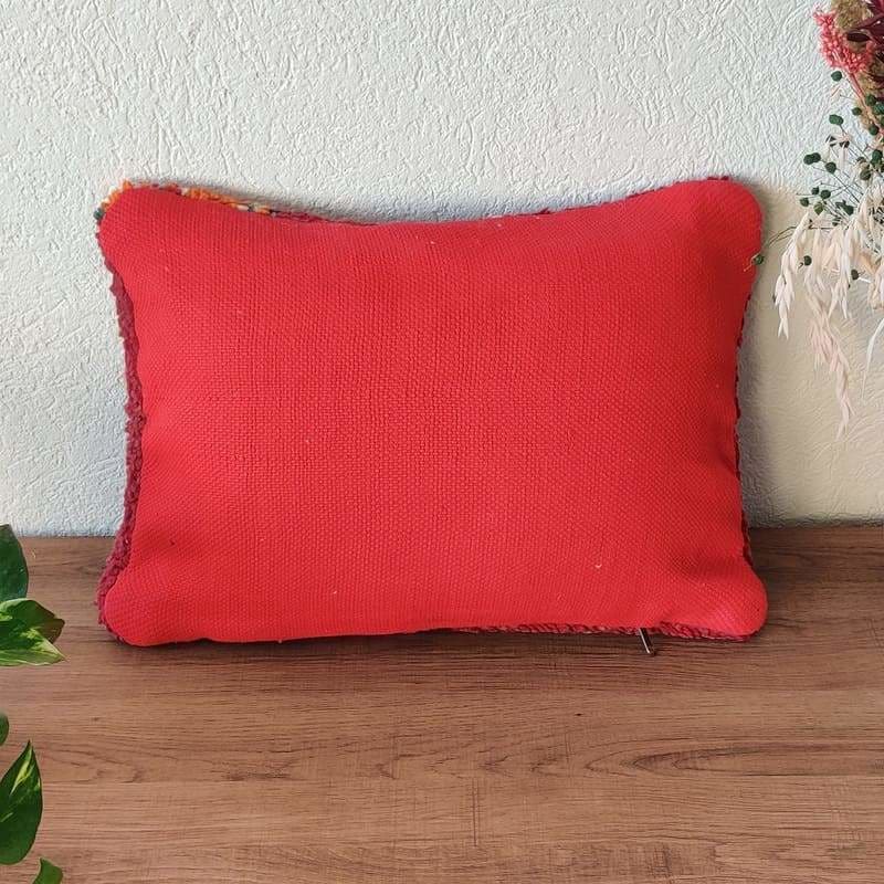 coussin marocain rouge