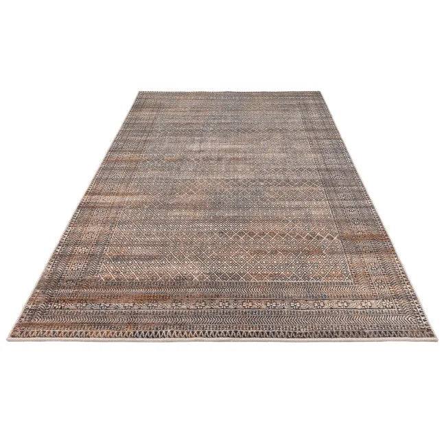 Tapis oriental marron HAKI  - Laine