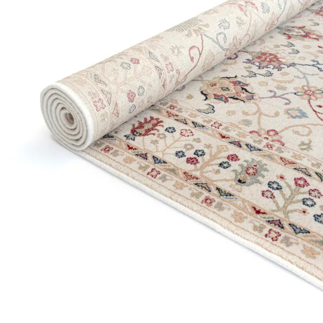 Tapis persan beige en laine FAHA