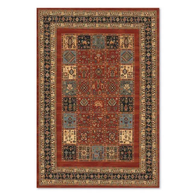 Tapis de salon oriental rouge URKA