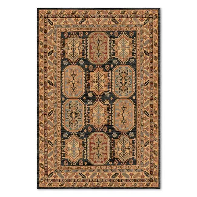 Tapis perse beige et noir AJNA