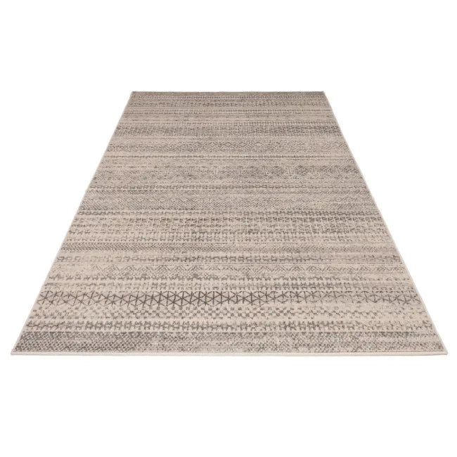 Tapis de salon ethnique beige - Laine
