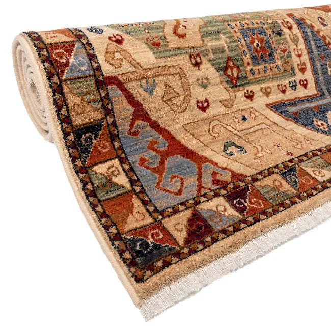 Tapis ethnique rouge beige OTTO