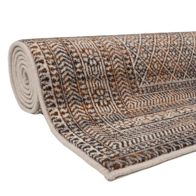 Tapis oriental marron HAKI  - Laine