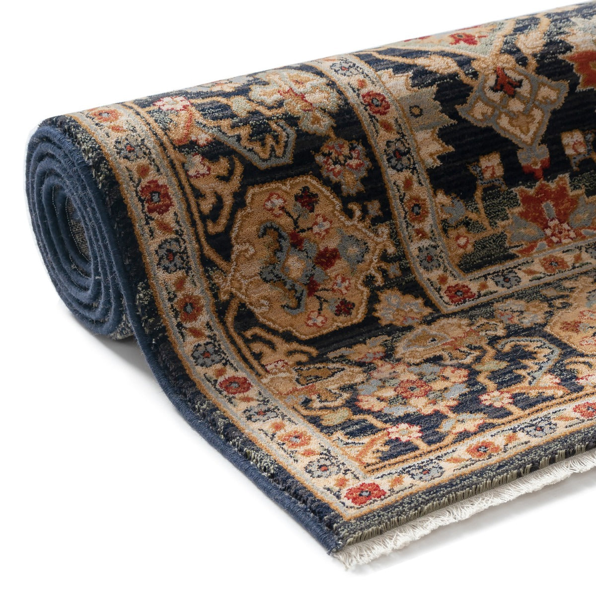 Tapis Oriental Noir en laine MOTA