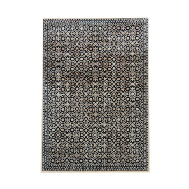 Tapis moderne noir et beige KATA