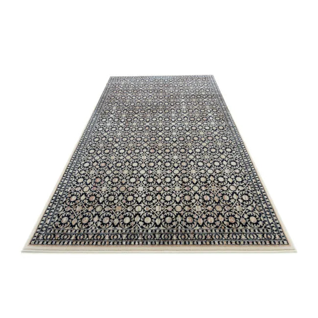 Tapis moderne noir et beige KATA