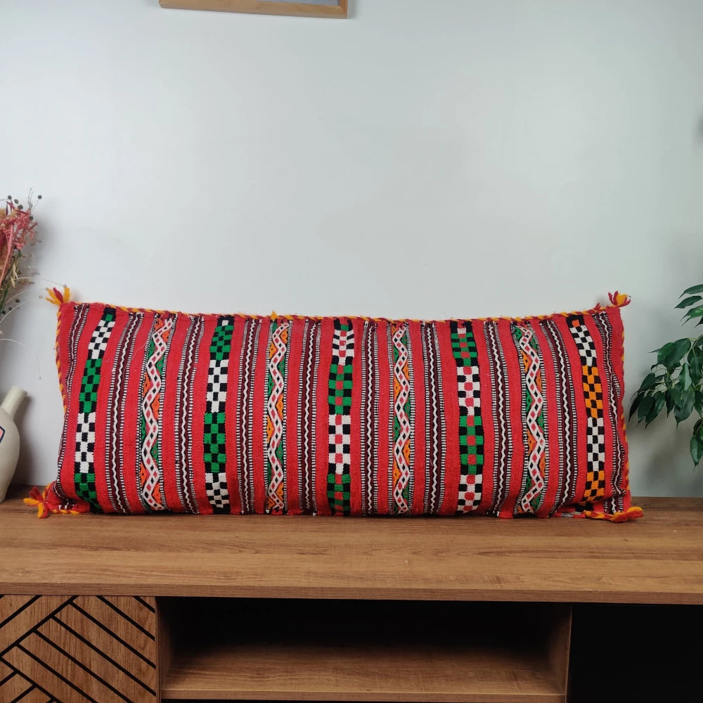 Long Coussin Kilim Marocain Vintage