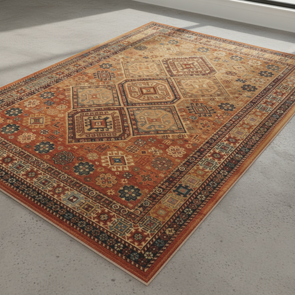 Tapis d'orient rouge vintage TOGA