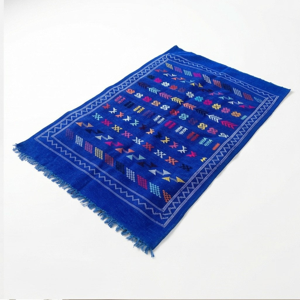 Petit Tapis Berbère Bleu 100x150 cm