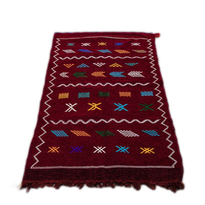 tapis berbere bordeaux 