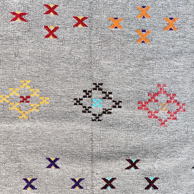 tapis ethnique gris