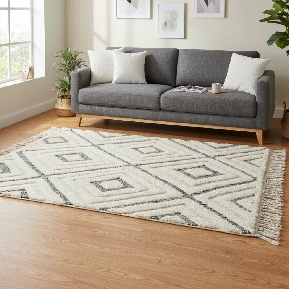 Tapis berbere losanges Creux