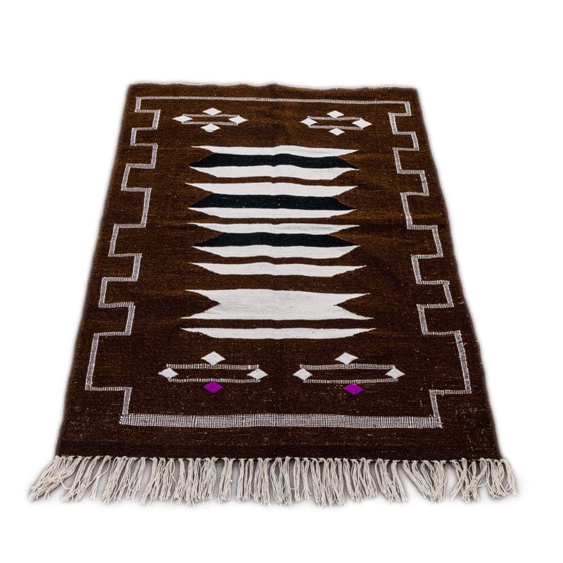 tapis boheme marron